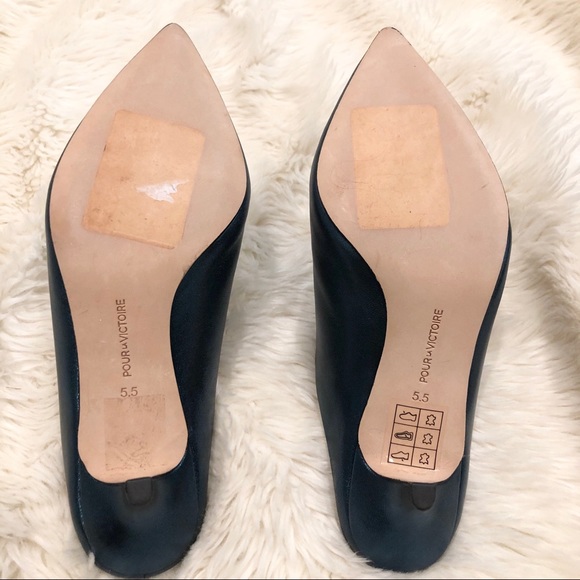 Pour la Victoire Teal Korrine Kitten Heeled Mule - Picture 6 of 7